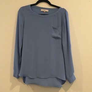 Light blue loft blouse